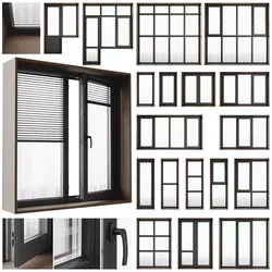 Modern windows 3 3D model