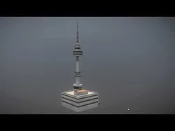 N Seoul Tower Low-poly 3D model