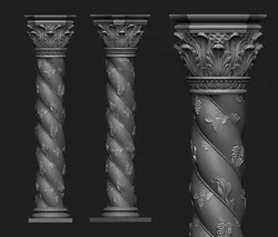 Ornamental Column 3D print model