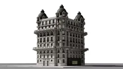 Parisian Haussmann Apartment Building 3D model