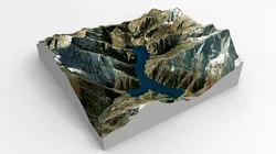 Phoksundo mountain lake Nepal