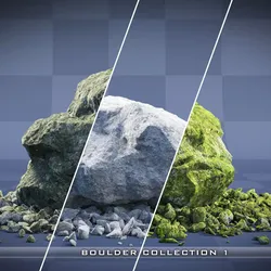Realistic Boulder Collection 01 3D model