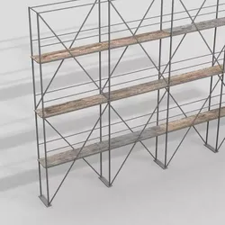 Scaffolding 02 Low-poly 3D model