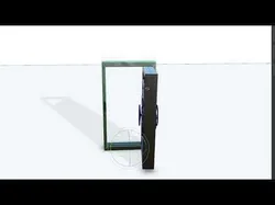 sci fi Metal door - PBR Low-poly 3D model