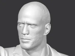 Sculptures & Artworks STL indir - Shaw from Fast and Furious Scale 1:8 - Dragothica1981