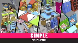 Simple Props - Cartoon Assets Low-poly 3D model