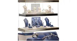 Stylish jewelry showcase 2 3D model
