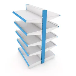Supermarket Double Shelf Module 3D model