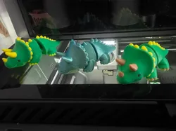 Triceratops mini Dino juguete articulado flexible - Modelo de impresión 3D gratuito