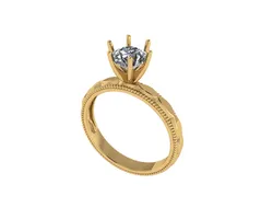 Women diamond engagement ring 3d render 3D Print Model in Rings 542950