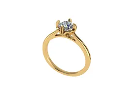 Women diamond engagement ring 3d render 3D Print Model in Rings 543157