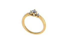 Women diamond engagement ring 3d render 3D Print Model in Rings 543168