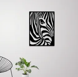 ZEBRA PORTRAIT WALL ART