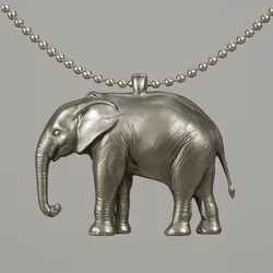3D Printable Elephant Pendant – Cute & Detailed Animal Jewelry STL