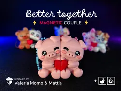 Better Together Pigs Magnetic Duo (San Valentine)