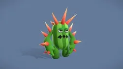 Cartoon Characters - Cactus Warrior Lvl3