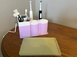 Creality Cloud | Bathroom organizer - Electric Tooth Brush stands and holder | ملفات الطابعة ثلاثية الأبعاد
