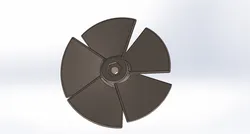 Five-blade propeller for tugboat models