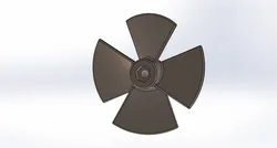 Four-blade propeller for tugboat models