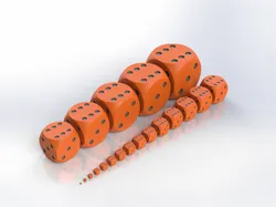 Game Dice in 20 Sizes (5 mm – 200 mm)