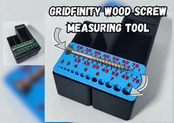 Gridfinity Wood Screw Measuring Tool (Metric)