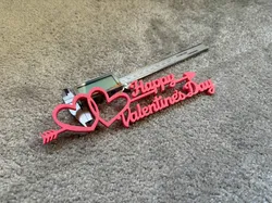 Happy Valentine’s Day Arrow Hearts Wall Decor – 3D Printable Romantic Sign