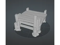 Tabletop Miniature Dock DnD Terrain