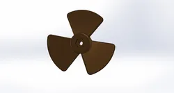 Three-blade propeller for tugboat models