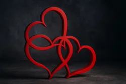 Three Valentine's Hearts