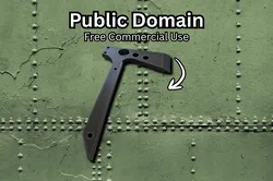 Throwing Axe Prop – Easy to Print (Public Domain)
