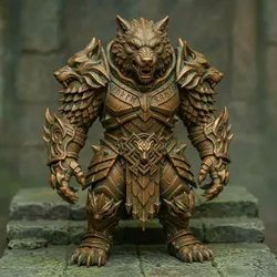 3D printer bestanden | 3MF | Ancient Wolf Warlord