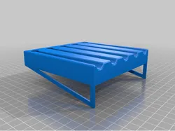 Brush holder with dripoff holes and collection chamber