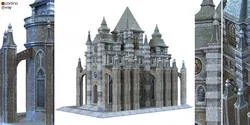 cathedral lowpoly for game num010