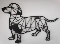 Dachshund / Teckel dog  Wall Sculpture 2D