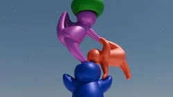Dancers balancing
