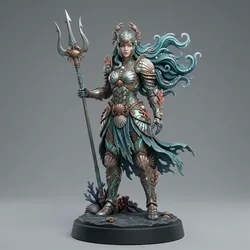 Gratis Characters & Creatures STL indir - Zodiac Inspired 3D Collectibles Cancer Female Character - 3DModellerblr