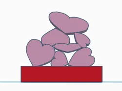 Heart stacking game