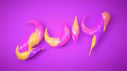 ing and rendering of colorful text CG Textures in 3D Renders 351649