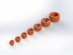 Knurled Nut M3–M12 with Hex Nut Insert
