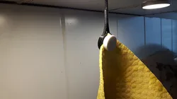 Magnetic cleaning cloth hanger
