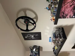 Steering wheel wall mount