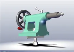 tailstock of lathe machine