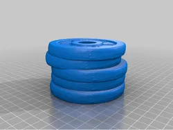 Weight plate and Stacked Plates