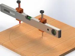 Beam Compass / Trammel, Adjustable Circle Drawing Tool for Large Diameters (tramel)