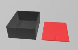 Caja Paramétrica con Tapa Deslizante y Texto Personalizable