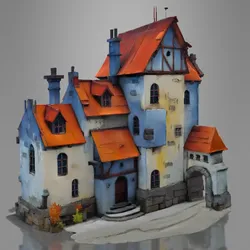 Creality Cloud | MINIATURE TOWN HOUSE  | ملفات الطابعة ثلاثية الأبعاد