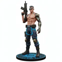 Fișiere pentru imprimante 3D | Fișier 3MF | Cyberpunk Mercenary – 3D Figurine