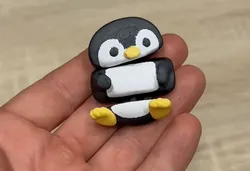 Fișiere pentru imprimante 3D | Fișier 3MF | Little flexible penguin