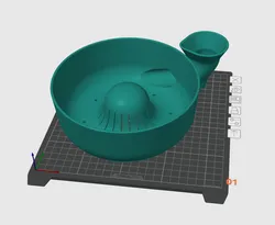 Fruit Washer Bowl - fits on Ender 3/K1 buildplate