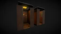 Old soviet elevator